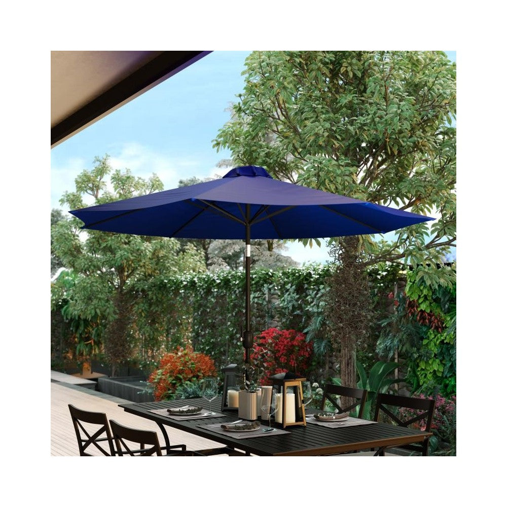 Flash Furniture Kona Navy 9 FT Round Patio Umbrella GM-402003-NVY-GG