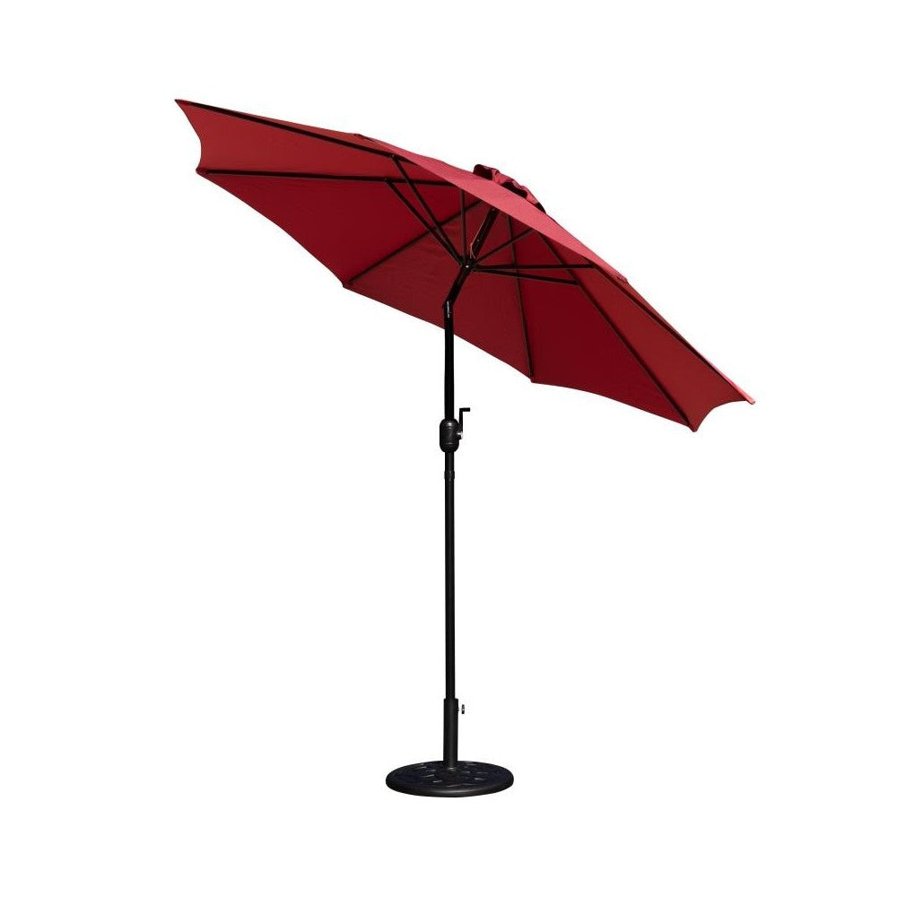 Flash Furniture Kona Red Umbrella & Black Base Set GM-402003-UB19B-RED-GG