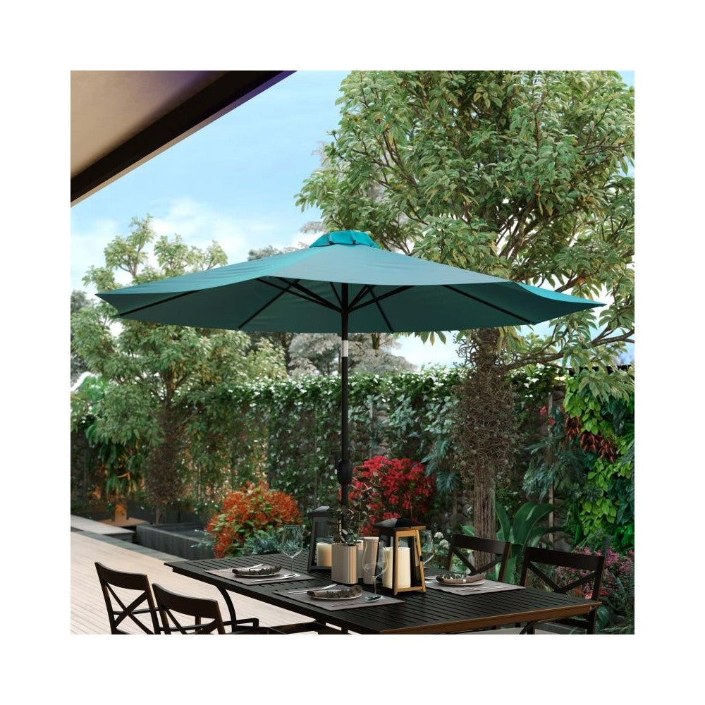 Flash Furniture Kona Teal 9 FT Round Patio Umbrella GM-402003-TL-GG