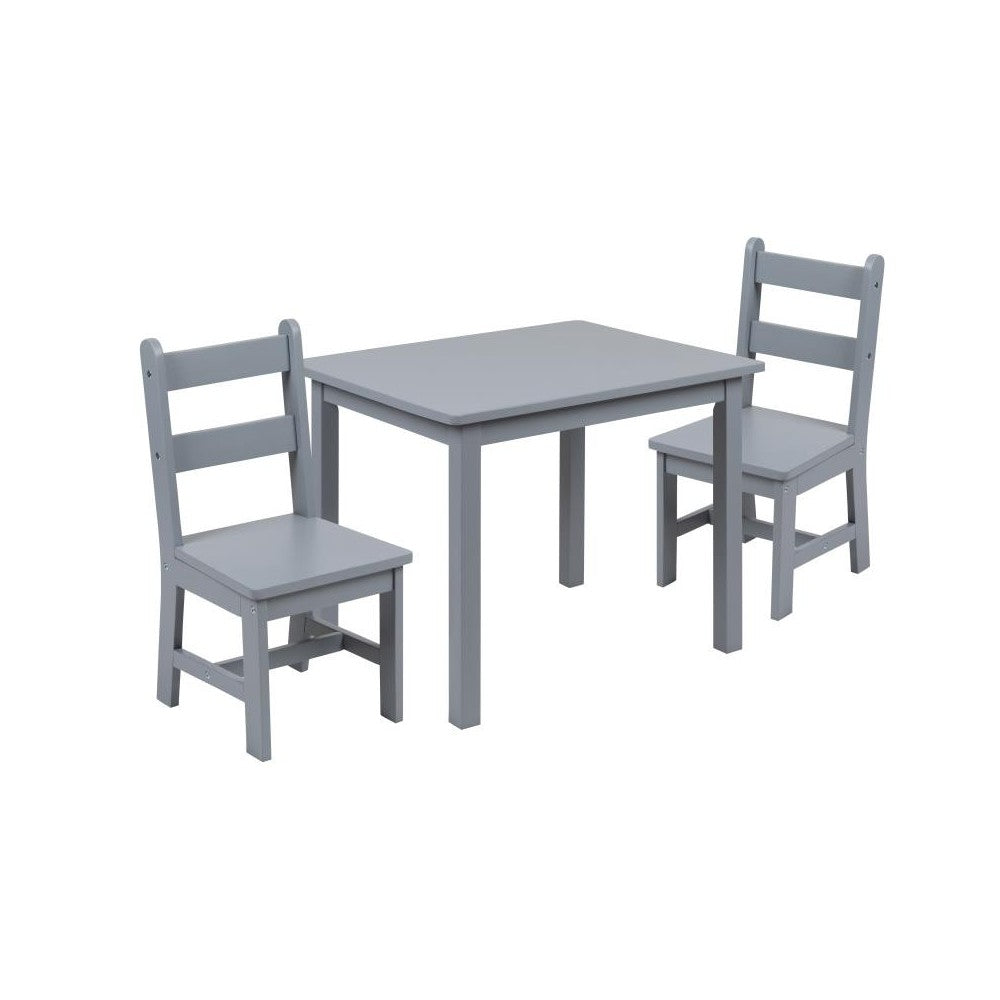 Flash Furniture Kyndl Kids Gray Table & 2 Chair Set TW-WTCS-1001-GRY-GG