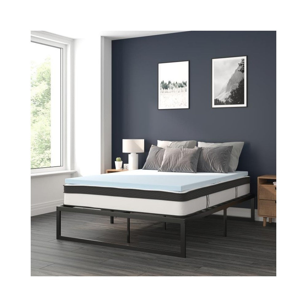 Flash Furniture Leo Mattress, Frame & Topper Set XU-BD10-10PSM2M35-Q-GG