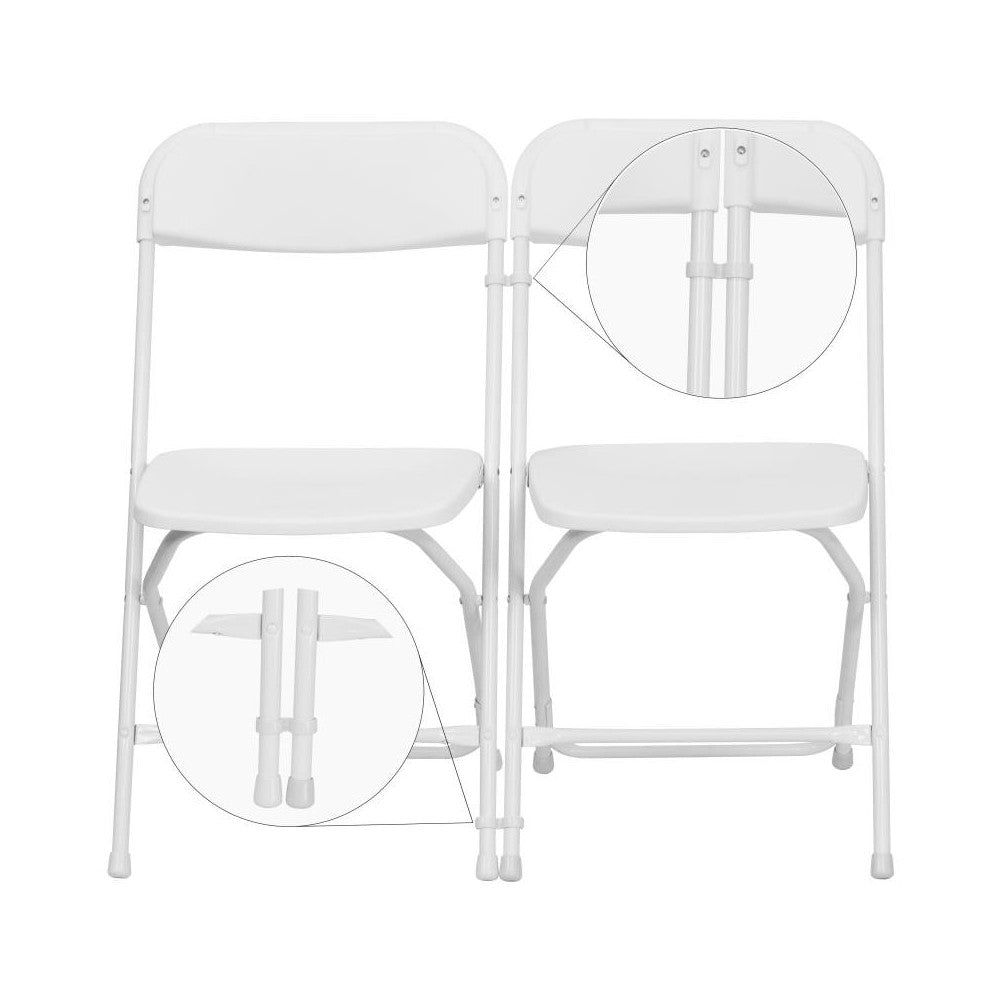 Flash Furniture Lowe White Plastic Gang Clips LE-3-WHITE-GANG-GG