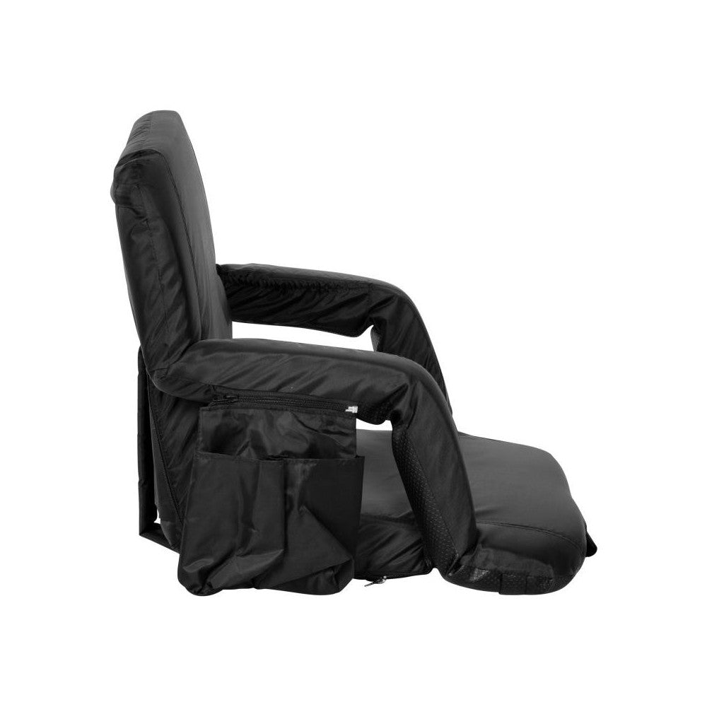 Flash Furniture Malta Black Reclining Stadium Chair FV-FA090L-BK-GG
