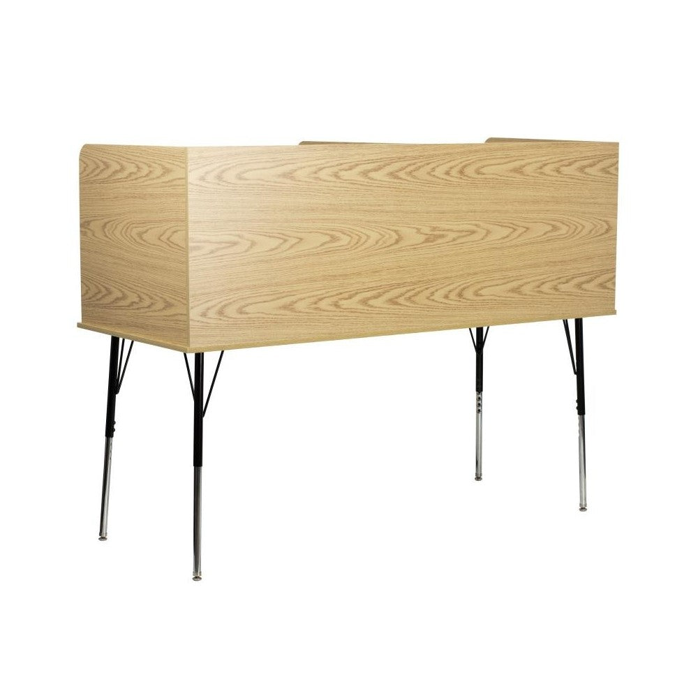 Flash Furniture Michael Oak Double Study Carrel MT-M6222-DBLSC-OAK-GG