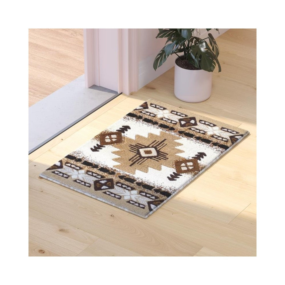 Flash Furniture Mohave Collection 2x3 Rustic Ivory Area Rug ACD-RG2592-23-IV-GG