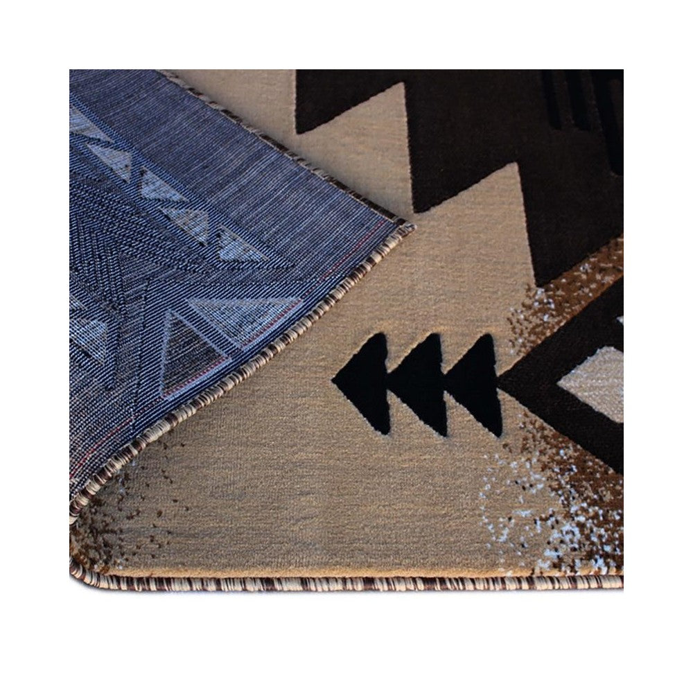 Flash Furniture Mohave Collection 5x7 Rustic Brown Area Rug ACD-RGELYF-57-BN-GG