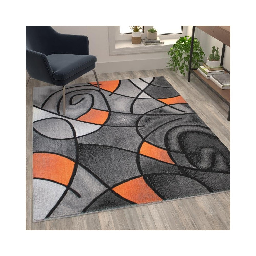 Flash Furniture Orange Rug ACD-RGTRZ860-57-OR-GG