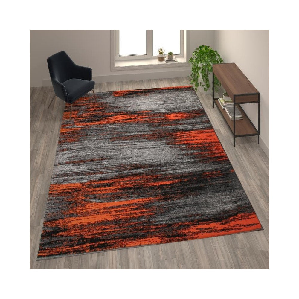 Flash Furniture Orange Rug ACD-RGTRZ863-810-OR-GG