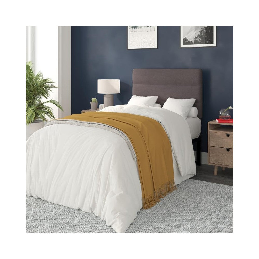 Flash Furniture Paxton Gray Tufted Twin Headboard TW-3WLHB21-GY-T-GG