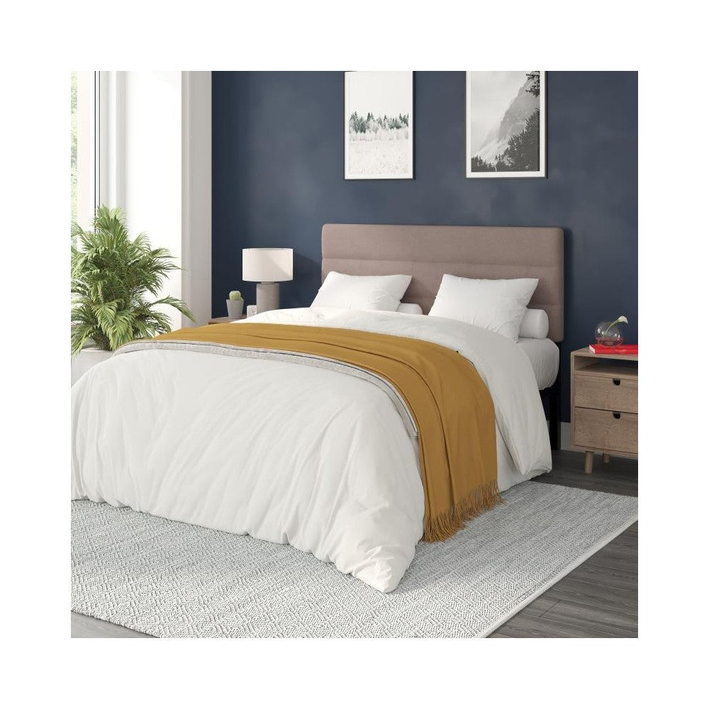 Flash Furniture Paxton Taupe Tufted Queen Headboard TW-3WLHB21-TAN-Q-GG