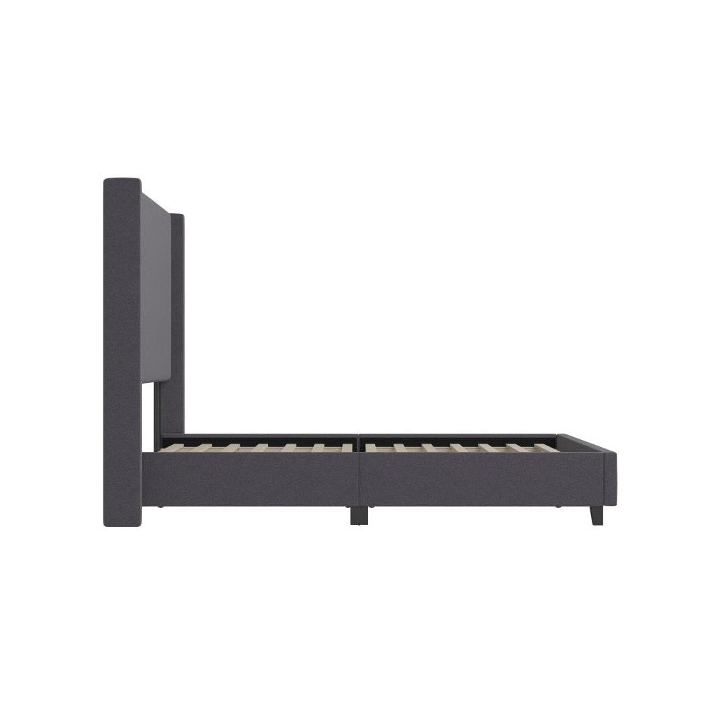 Flash Furniture Quinn Gray King Size Platform Bed YK-1077-GY-K-GG
