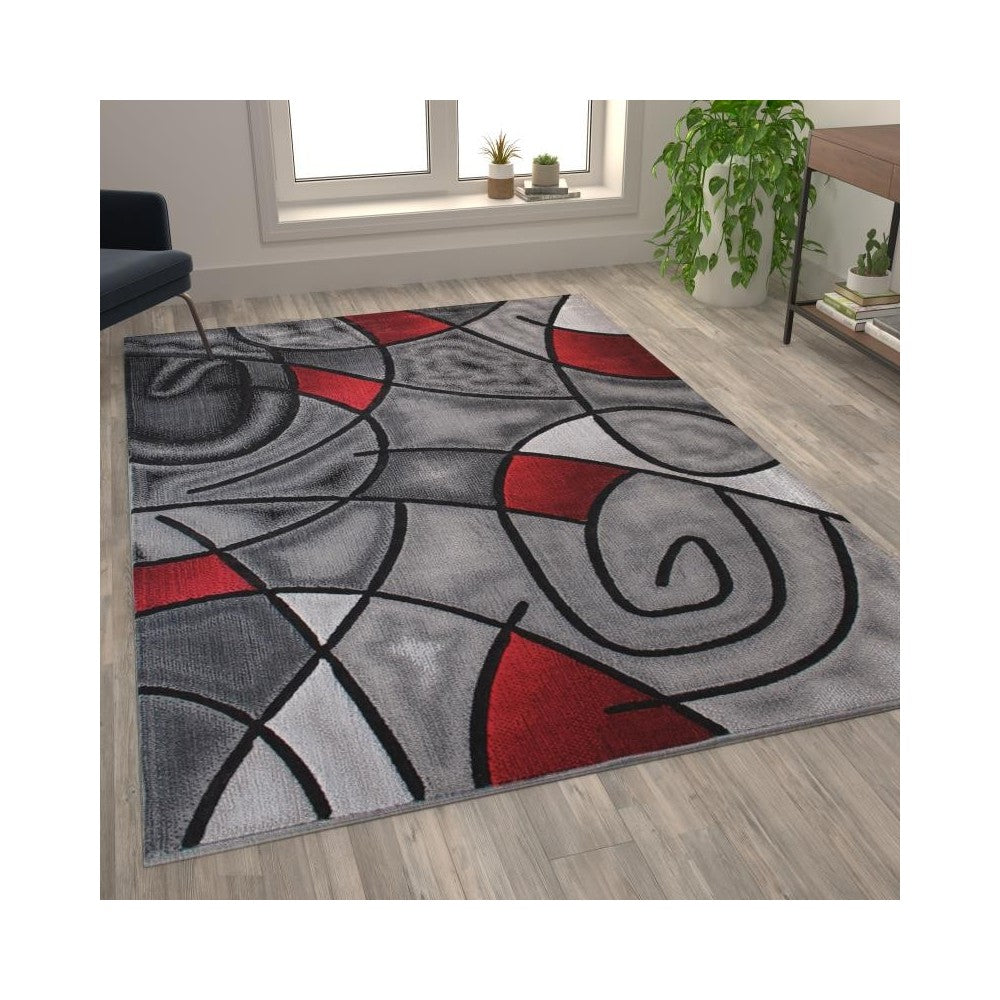 Flash Furniture Red Rug ACD-RGTRZ860-69-RD-GG