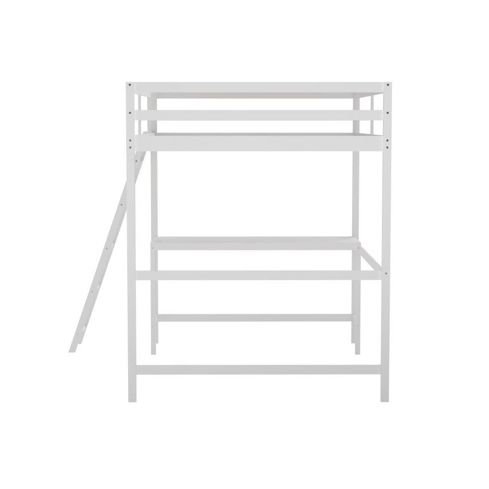 Flash Furniture Riley White Full Loft Bed Frame MH-LBD5-WH-F-GG