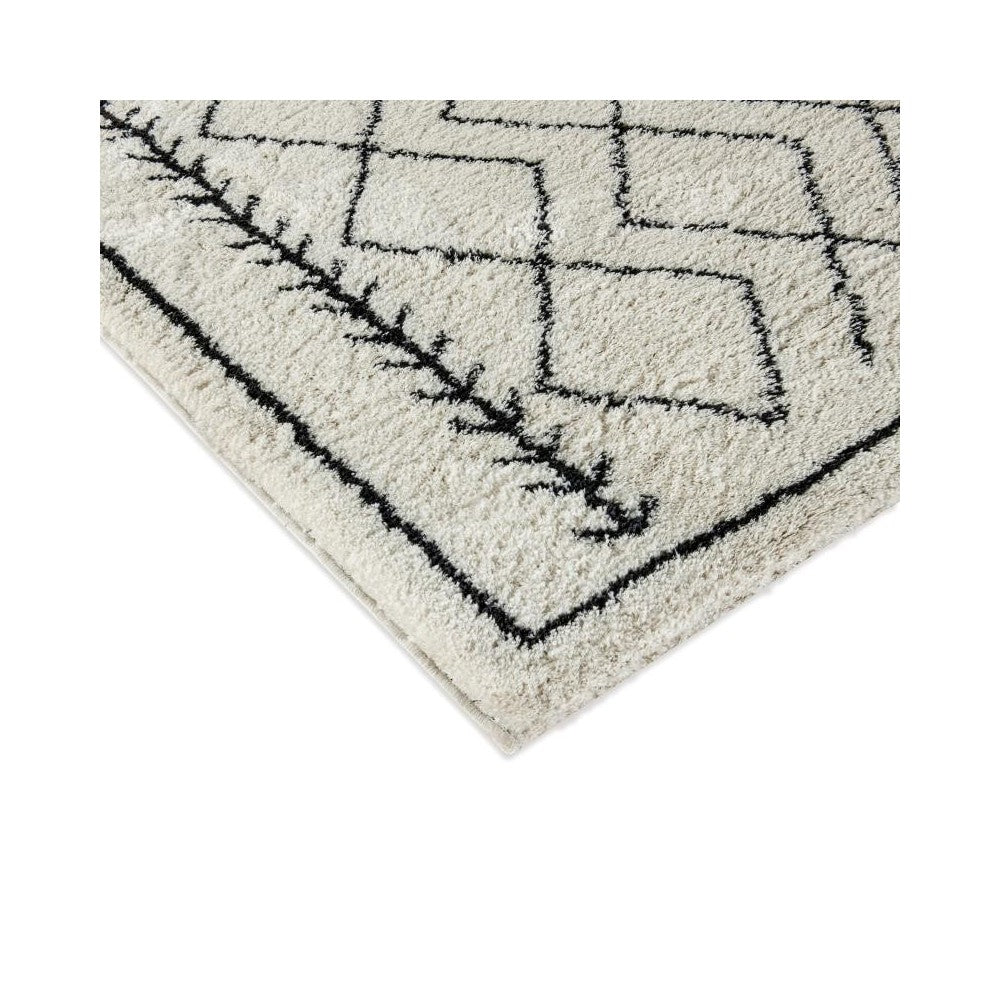 Flash Furniture Roxy 5x7 Ivory & Black Area Rug RC-MS-202012-01-57-GG