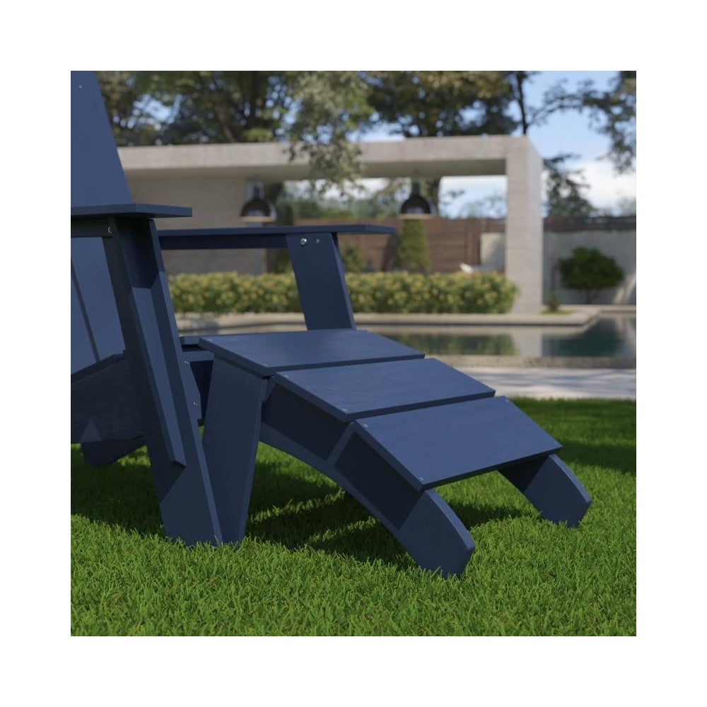 Flash Furniture Sawyer Navy Blue Adirondack Footrest JJ-C14309-NV-GG