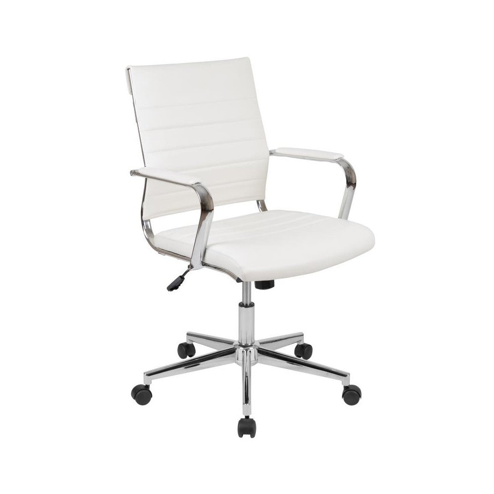 Flash Furniture Stiles White Desk, Chair, Cabinet Set BLN-NAN219AP595M-WH-GG