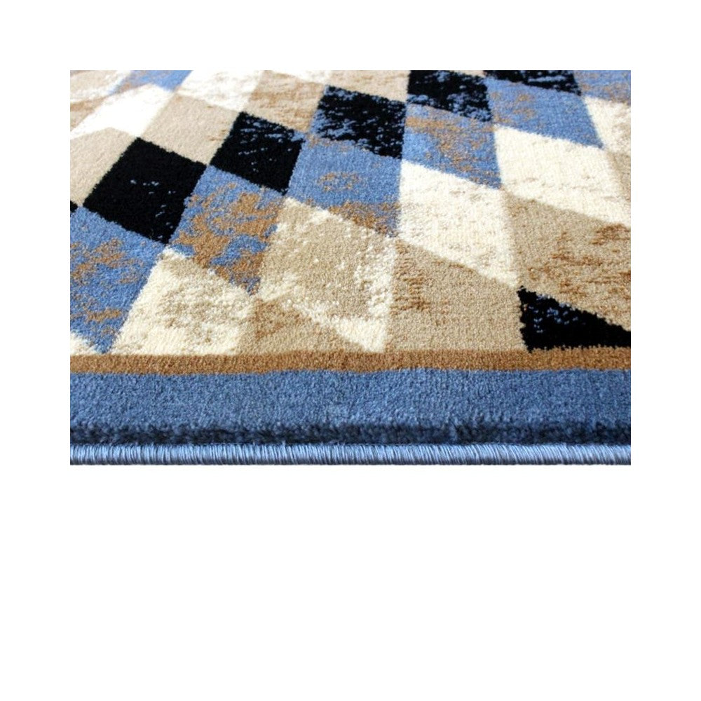 Flash Furniture Teagan Collection Blue 4' x 5' Area Rug OKR-RG1106-45-BL-GG