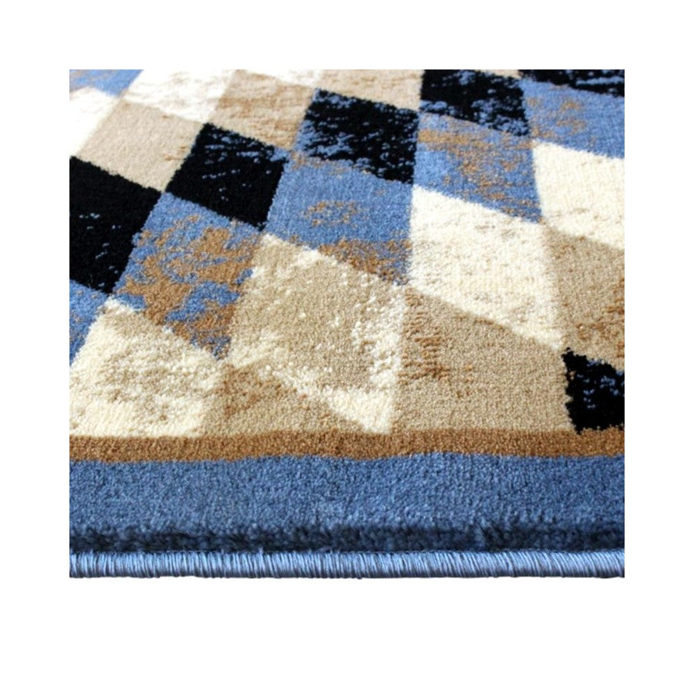Flash Furniture Teagan Collection Blue 5' x 7' Area Rug OKR-RG1106-57-BL-GG