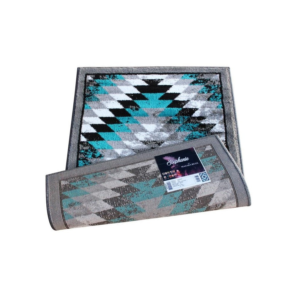 Flash Furniture Teagan Collection Turquoise 2' x 3' Area Rug OKR-RG1106-23-TQ-GG