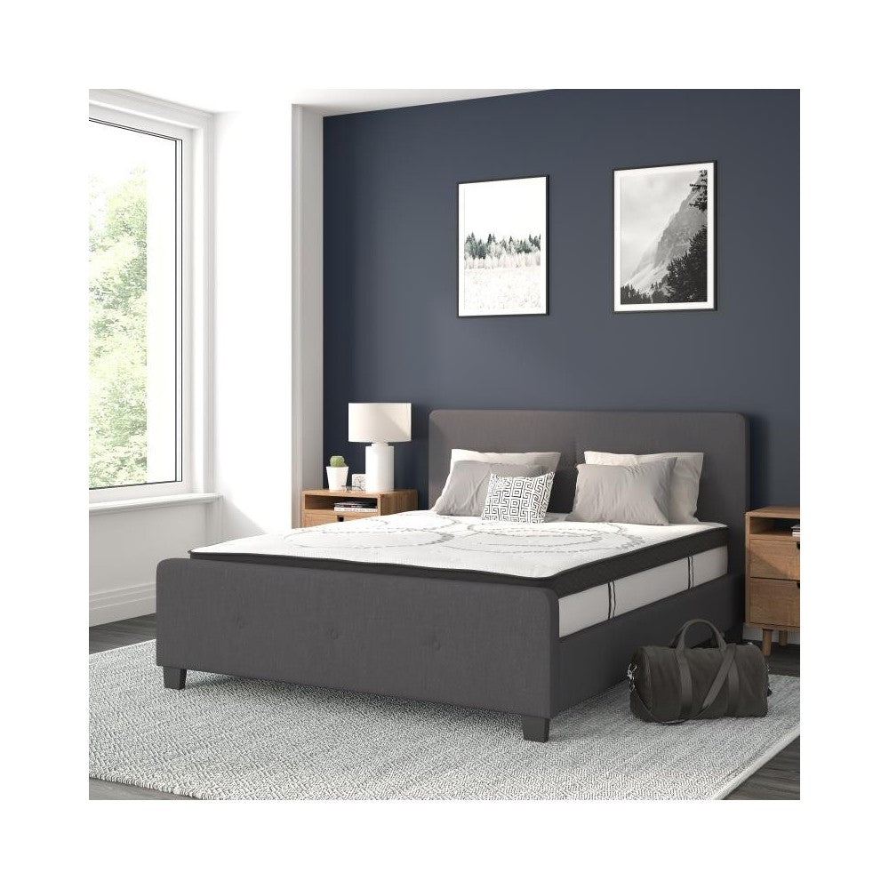 Flash Furniture Tribeca Queen Platform Bed Set-Gray HG-BM10-31-GG