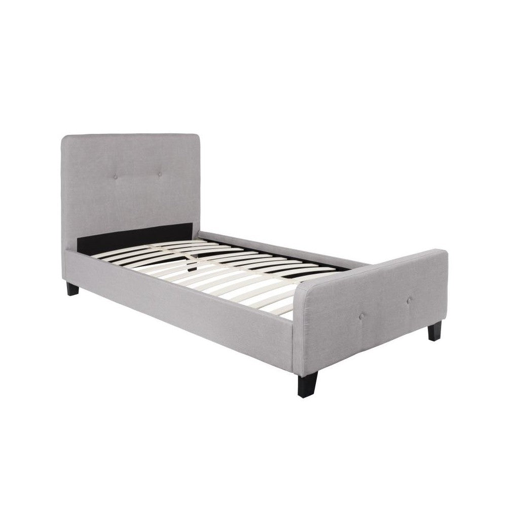 Flash Furniture Tribeca Twin Platform Bed Set-Gray HG-BM10-25-GG