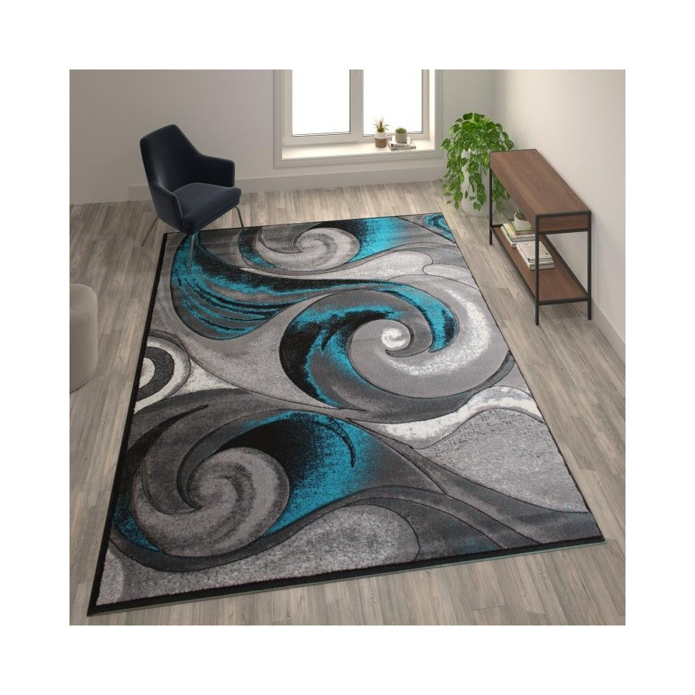 Flash Furniture Turquoise Rug ACD-RG410-810-TQ-GG