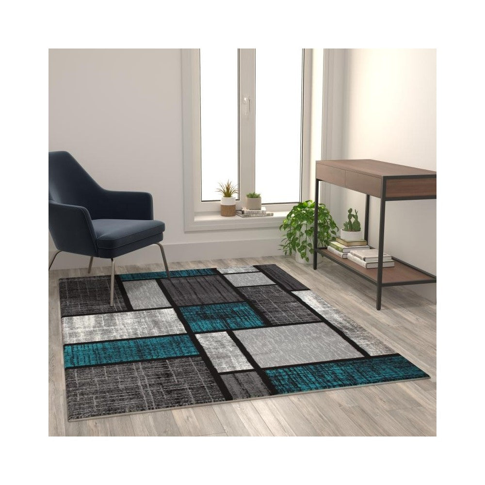 Flash Furniture Turquoise Rug OKR-RG1110-57-TQ-GG
