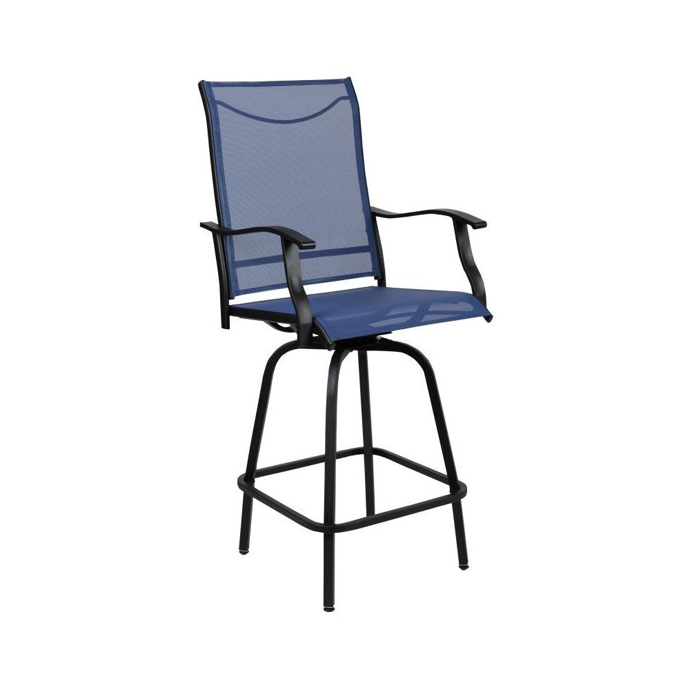 Flash Furniture Valerie 2PK Navy Swivel Patio Stool 2-ET-SWVLPTO-30-NV-GG