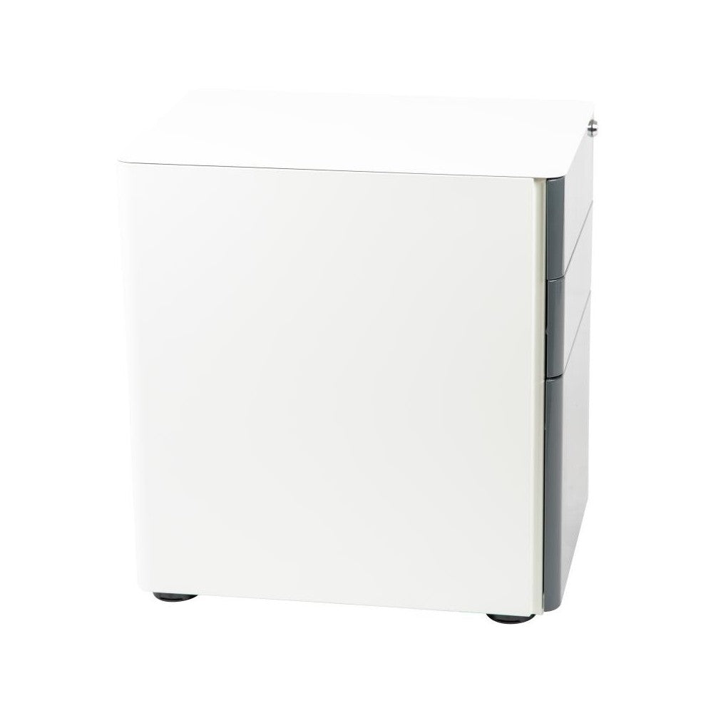 Flash Furniture Warner Filing Cabinet-White/Charcoal HZ-CHPL-02-GRY-WH-GG