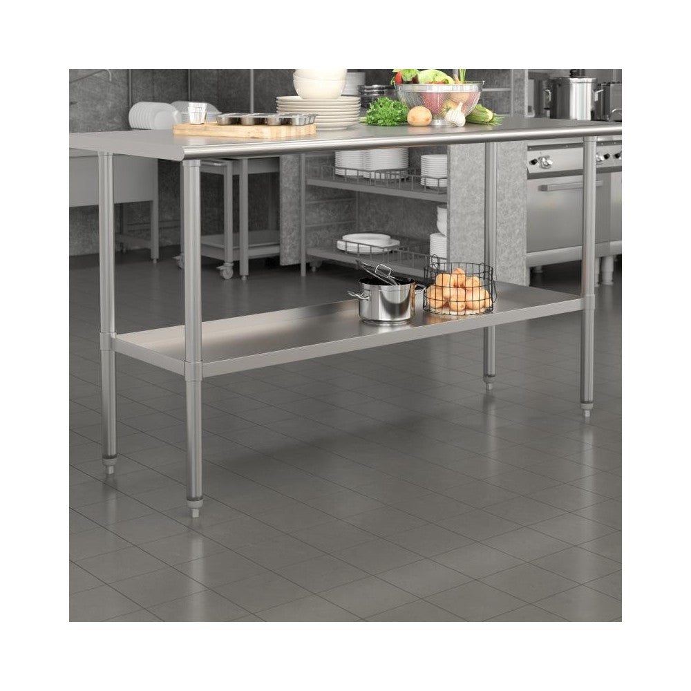 Flash Furniture Woodford Galvanized Work Table Shelf NH-GU-2460-GG
