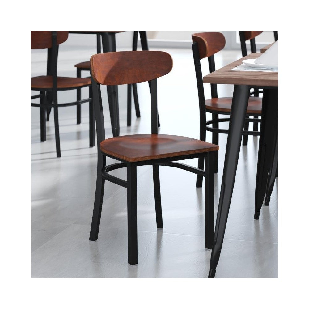 Flash Furniture Wright 2PK Walnut Dining Chair 2-XU-DG6V5B-WAL-GG