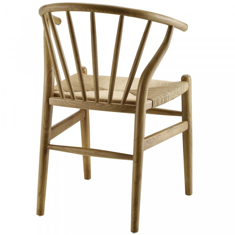 Flourish Spindle Wood Dining Side Chair, Natural
