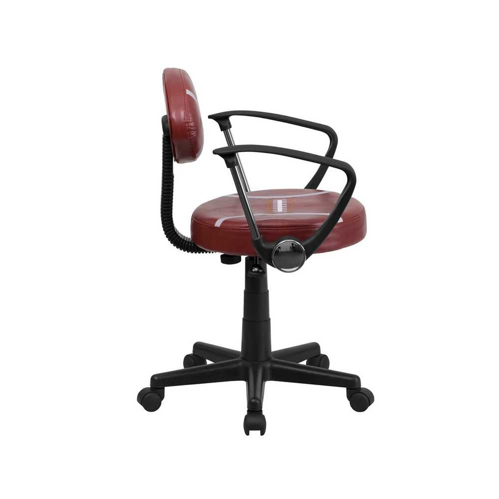 Football Swivel Task Office Chair with Arms
