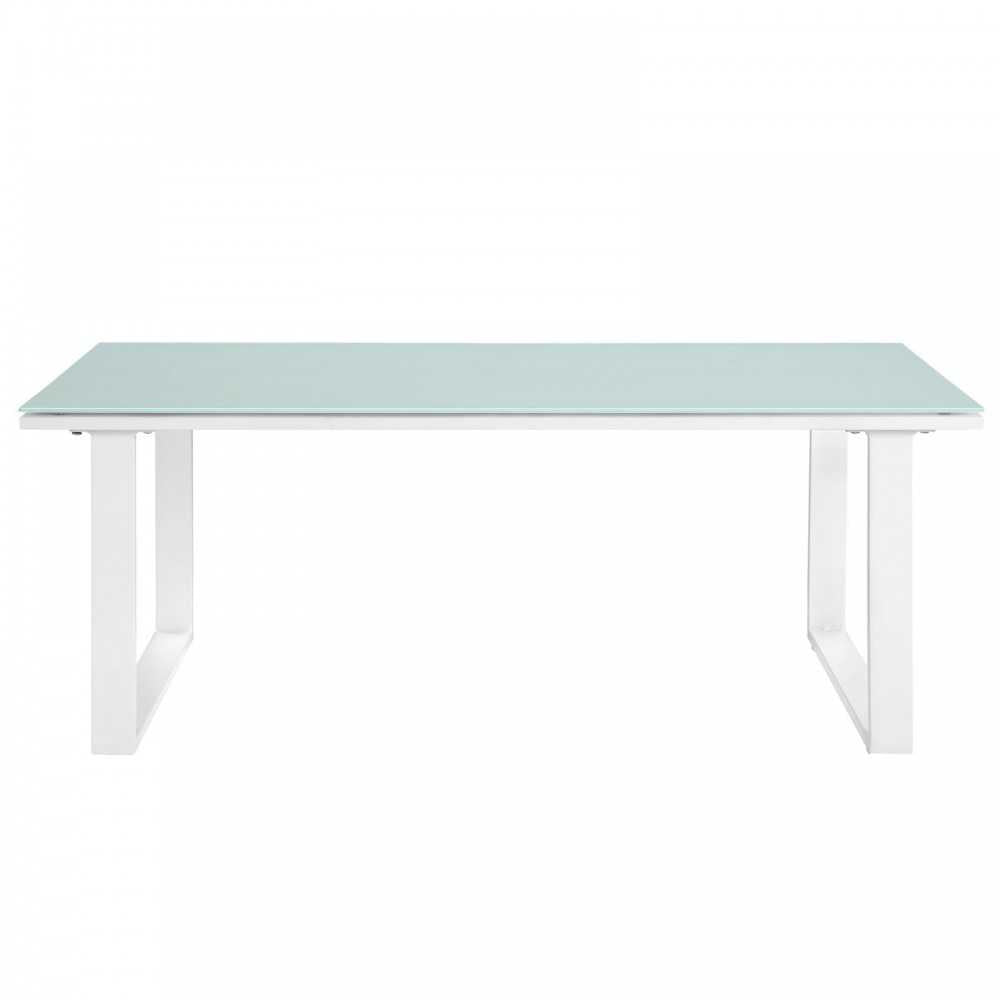 Fortuna Outdoor Patio Coffee Table, White