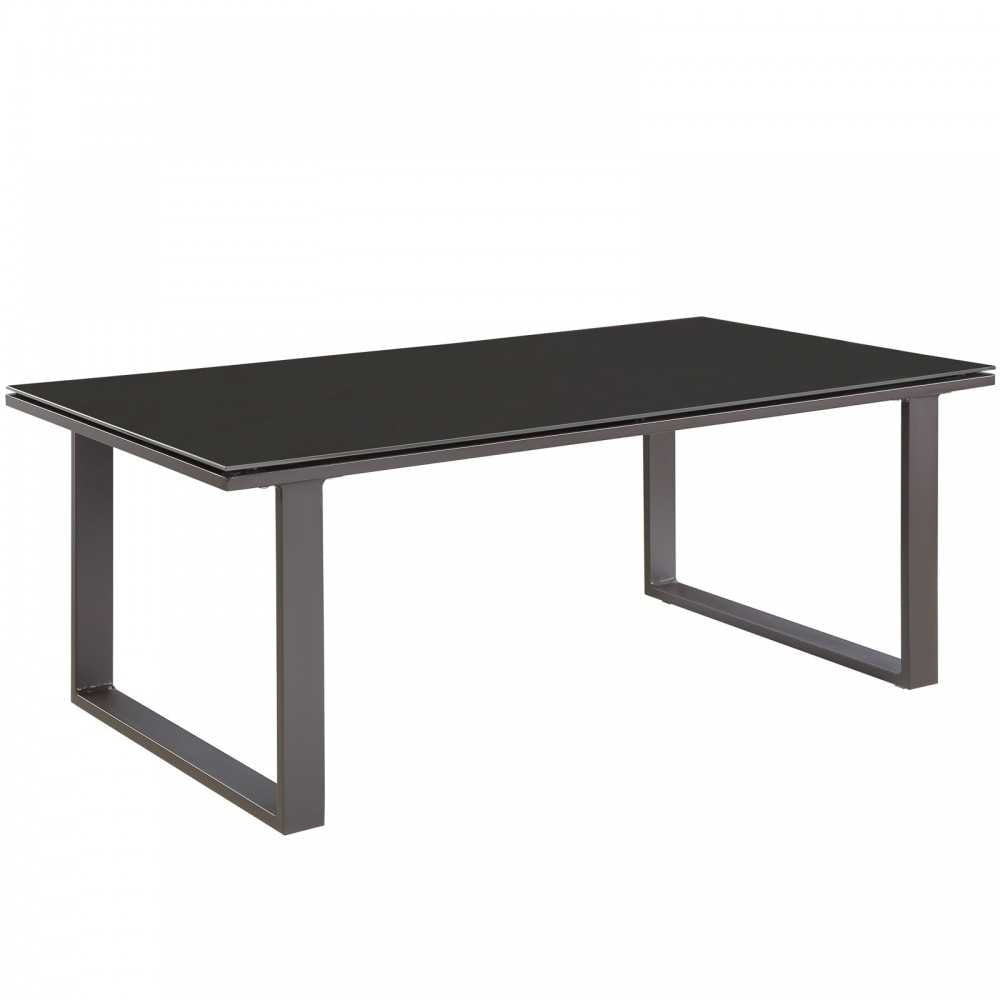 Fortuna Outdoor Patio Coffee Table, Brown