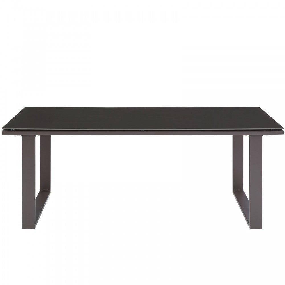 Fortuna Outdoor Patio Coffee Table, Brown