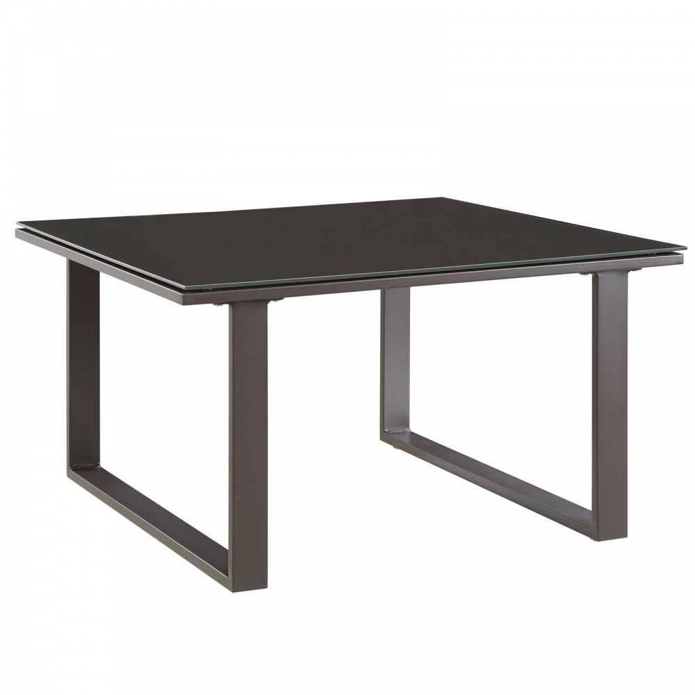 Fortuna Outdoor Patio Side Table, Brown