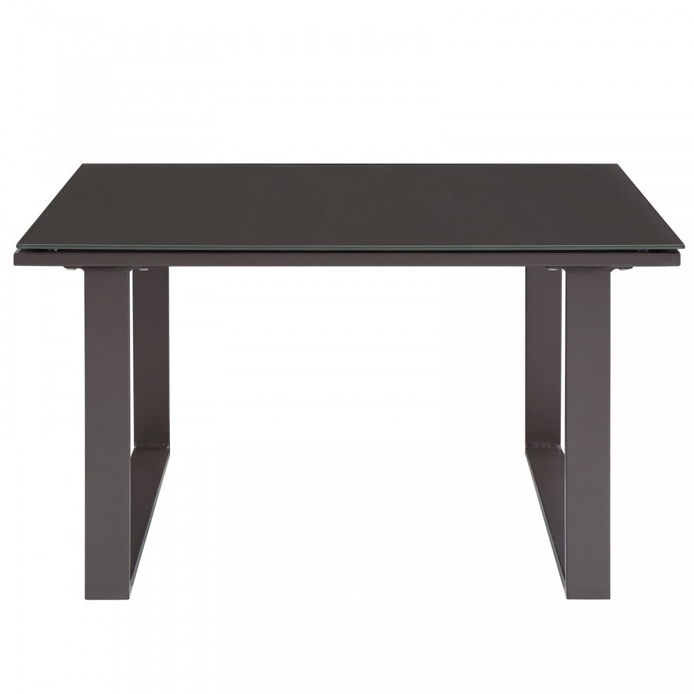 Fortuna Outdoor Patio Side Table, Brown