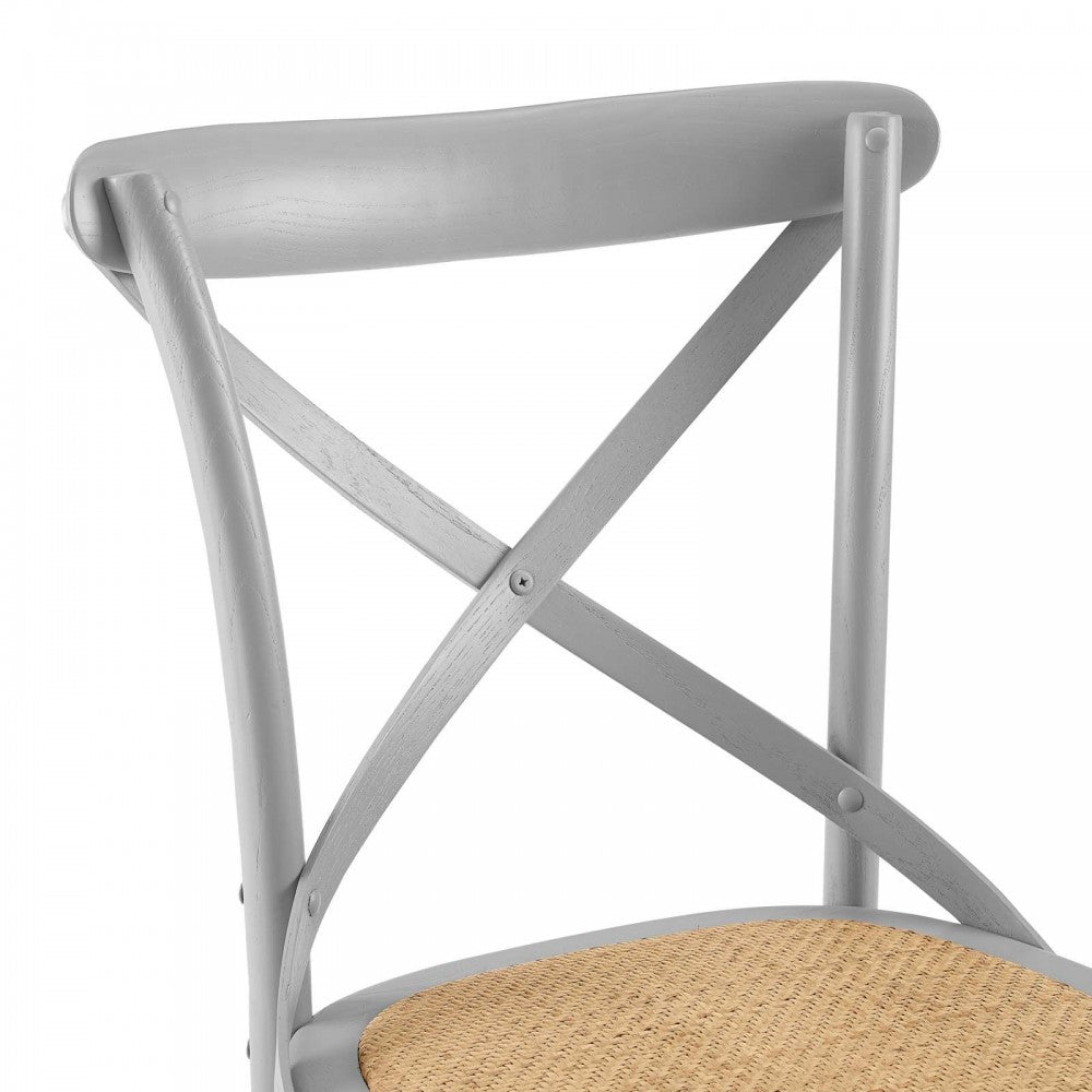 Gear Dining Side Chair Set of 2, Light Gray