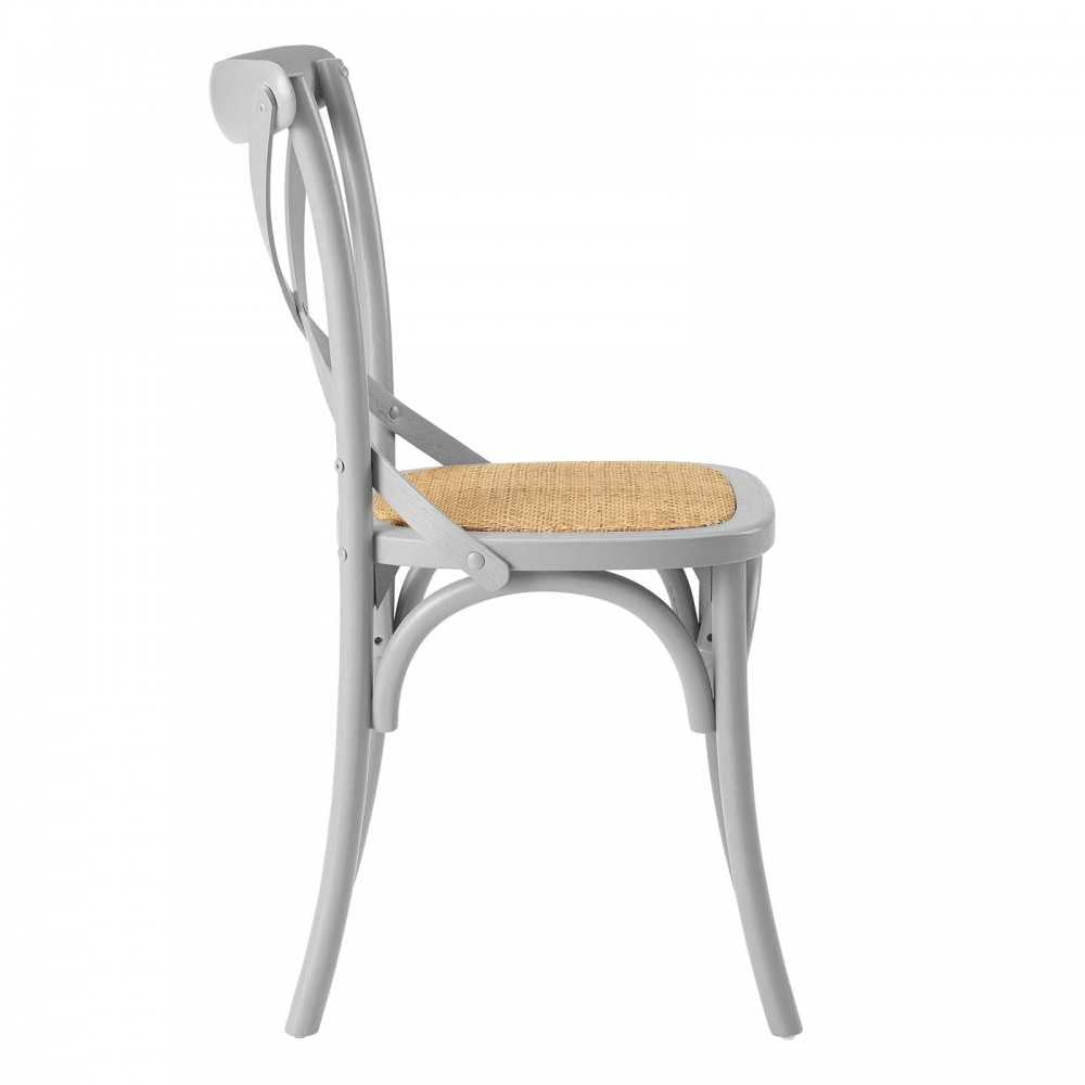 Gear Dining Side Chair Set of 2, Light Gray