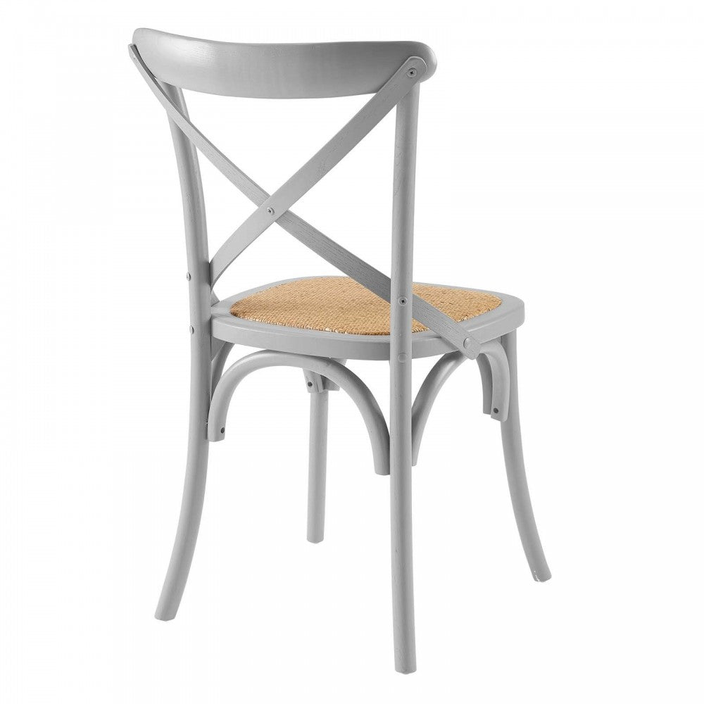 Gear Dining Side Chair Set of 2, Light Gray
