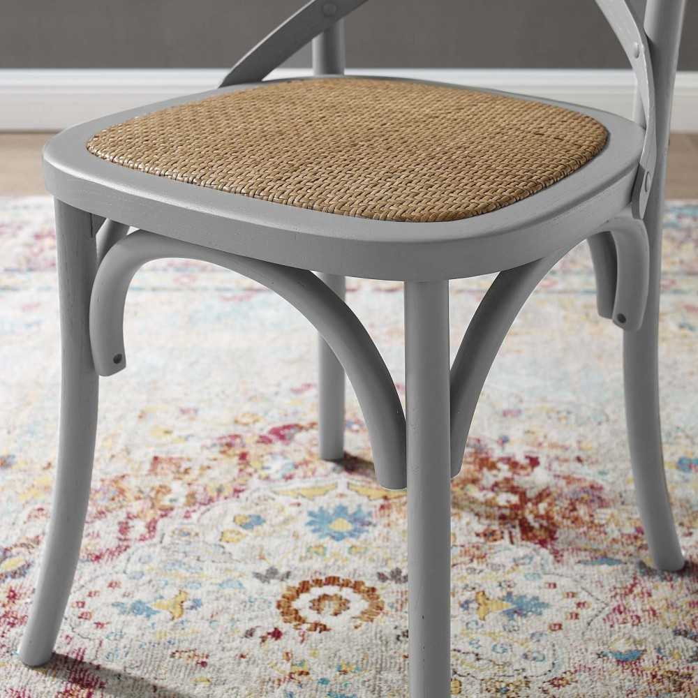 Gear Dining Side Chair Set of 2, Light Gray
