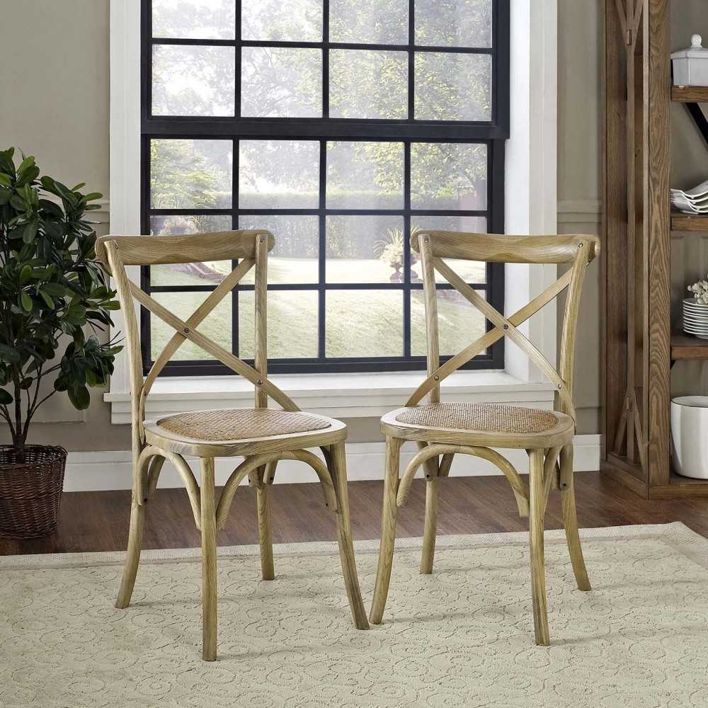 Gear Dining Side Chair Set of 2, Natural