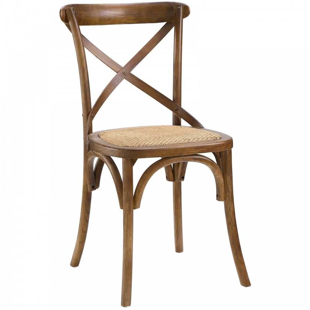 Gear Dining Side Chair Set of 2, Walnut