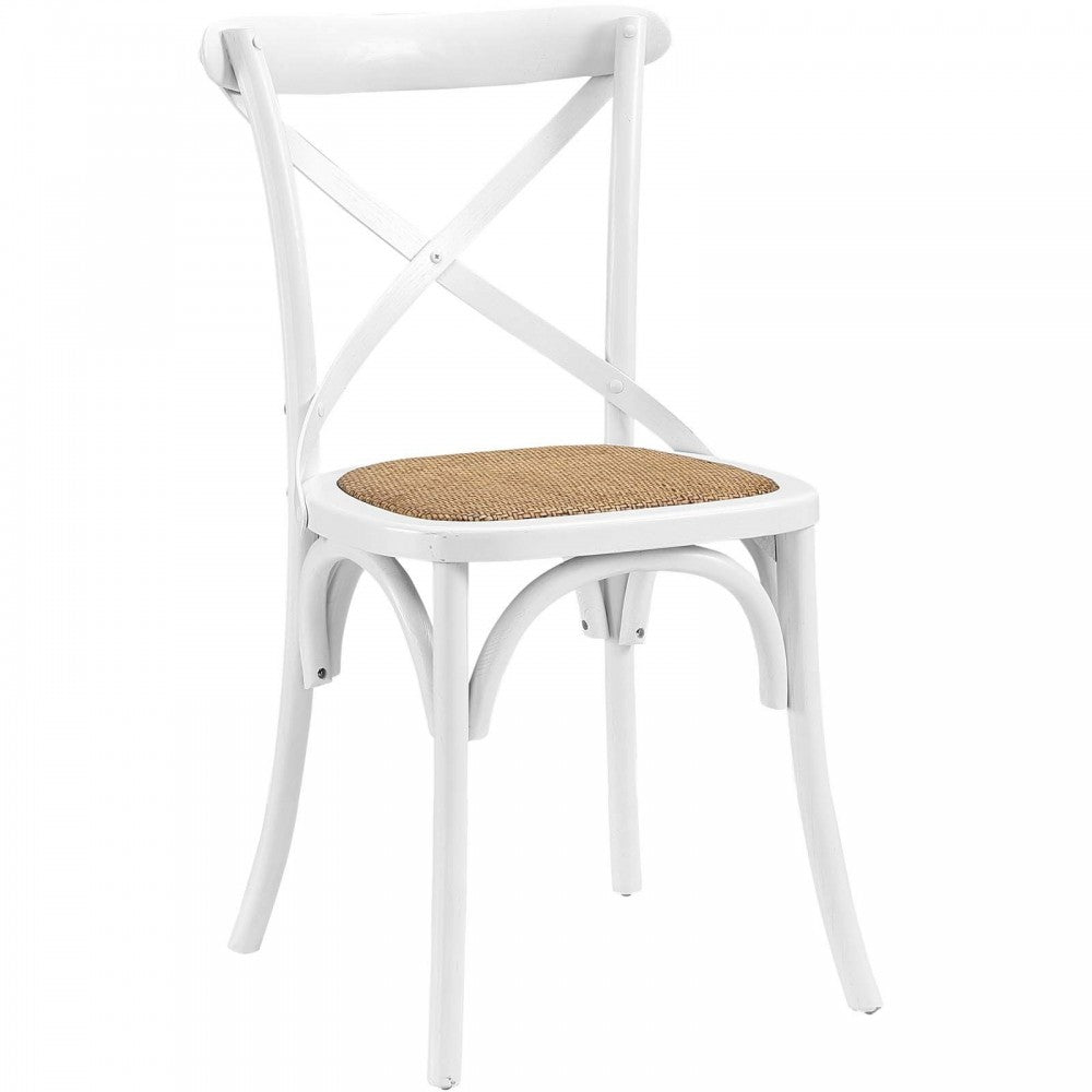Gear Dining Side Chair Set of 2, White