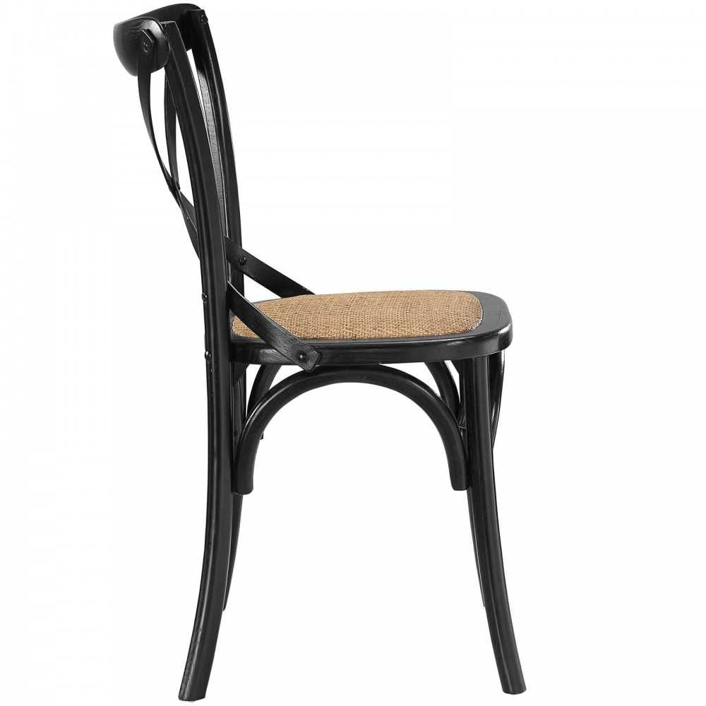 Gear Dining Side Chair Set of 2, Black