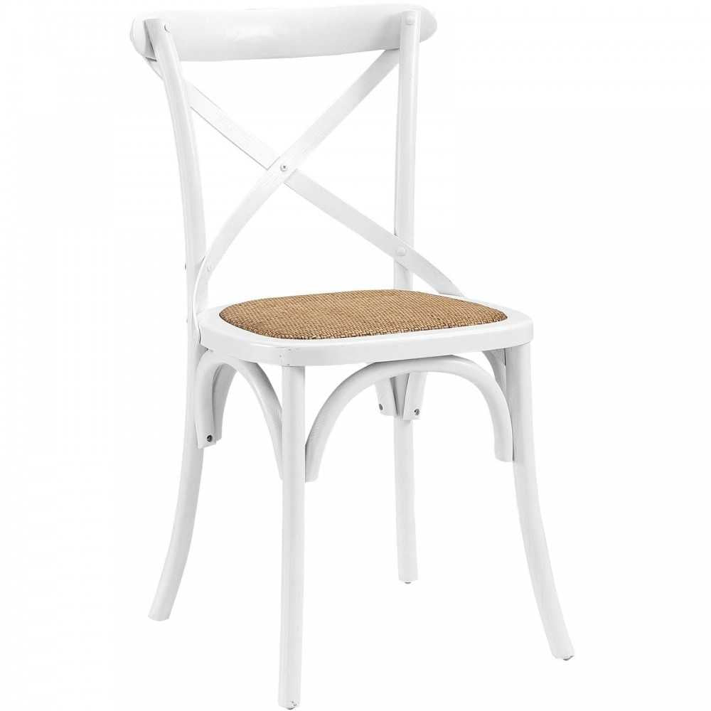 Gear Dining Side Chair Set of 4, White