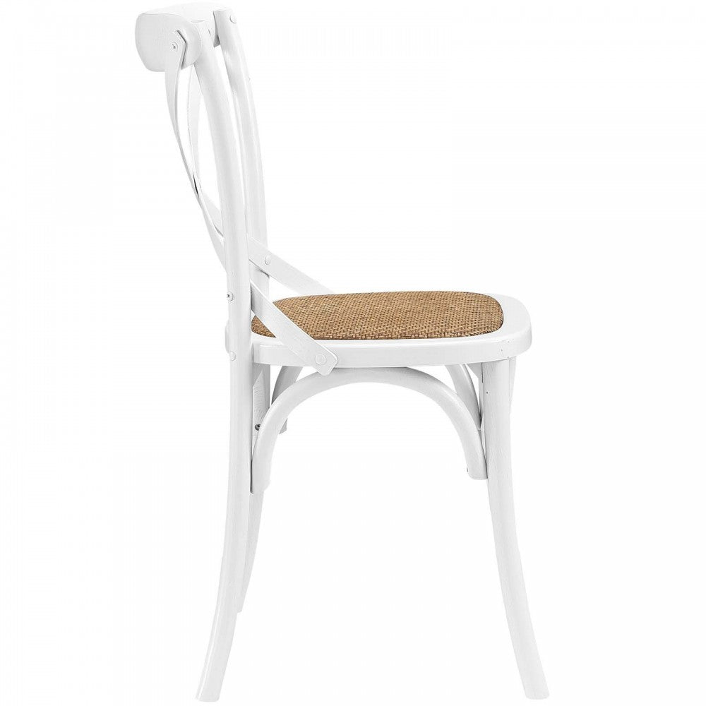 Gear Dining Side Chair Set of 4, White