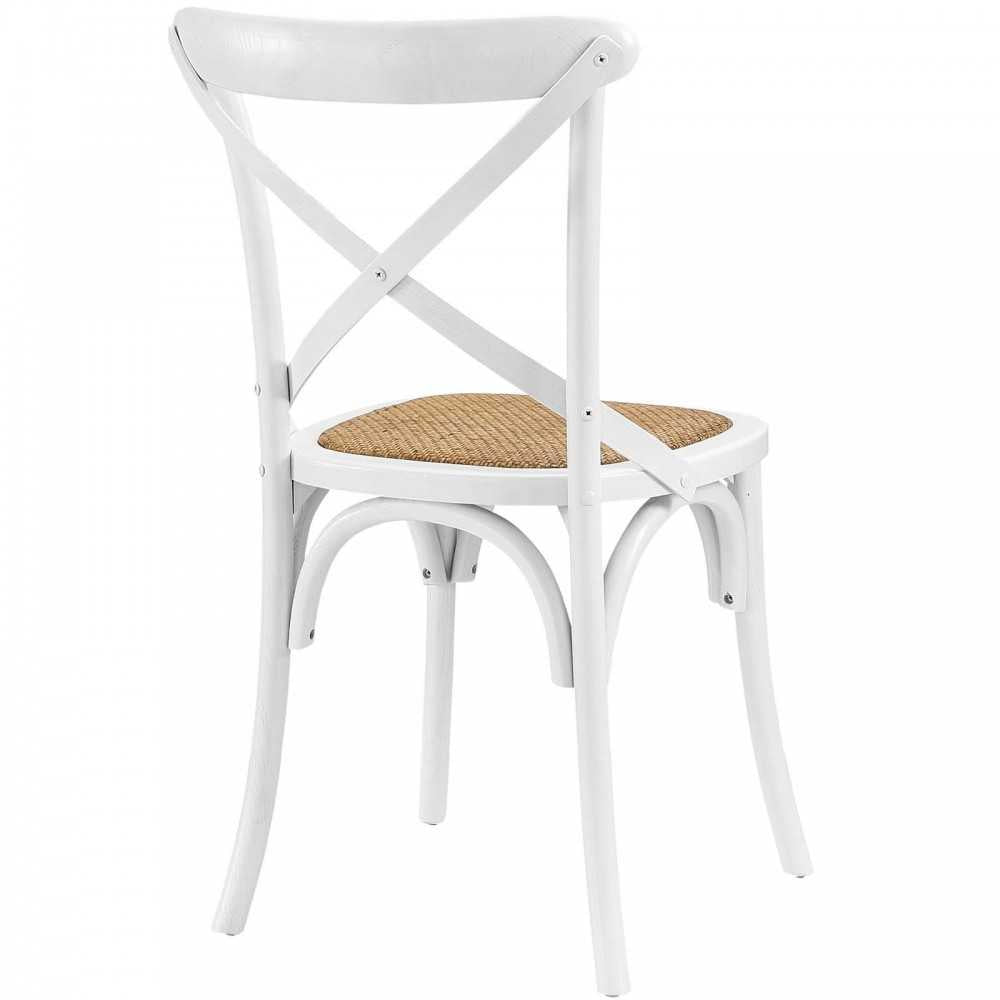 Gear Dining Side Chair Set of 4, White