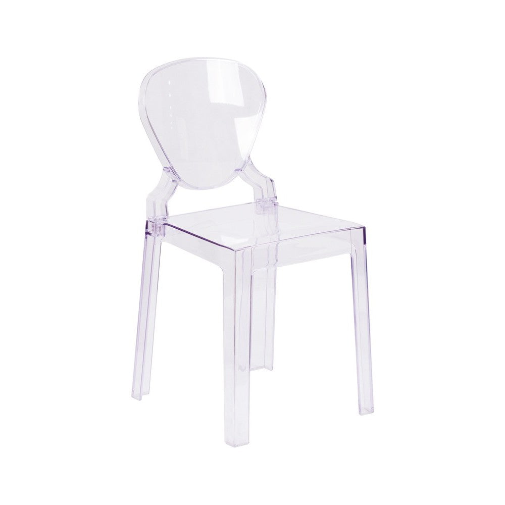 Ghost Chair with Tear Back in Transparent Crystal